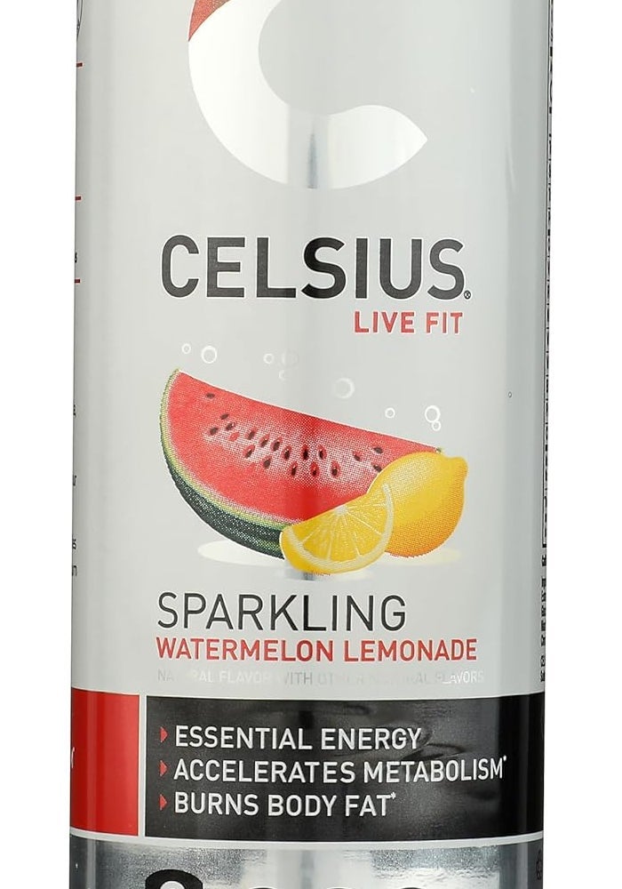 Celsius Sparkling Watermelon Lemonade Energy Drink - 12oz Can